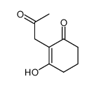 3-Hydroxy-2-(2-oxopropyl)-2-cyclohexen-1-one结构式