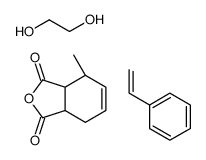 (3aR,4R,7aS)-4-methyl-3a,4,7,7a-tetrahydro-2-benzofuran-1,3-dione,ethane-1,2-diol,styrene结构式