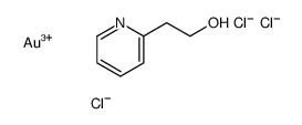 gold(3+),2-pyridin-2-ylethanol,trichloride结构式
