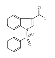 1-(苯基磺酰)-1H-吲哚-3-羰酰氯结构式