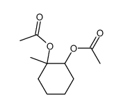 1-methylcyclohexane-1,2-diol diacetate结构式