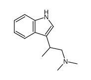 2-(1H-indol-3-yl)-N,N-dimethylpropan-1-amine结构式