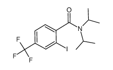 4-trifluoromethyl-2-iodo-N,N-diisopropylbenzamide结构式