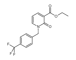ethyl 2-oxo-1-(4-(trifluoromethyl)benzyl)-1,2-dihydropyridine-3-carboxylate Structure