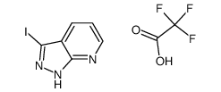 3-iodo-1H-pyrazolo[3,4-b]pyridine trifluoroacetic acid Structure