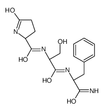 pyroglutamyl-seryl-phenylalanine amide结构式