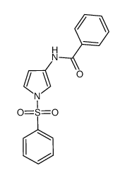 3-benzoylamino-1-(phenylsulfonyl)pyrrole Structure