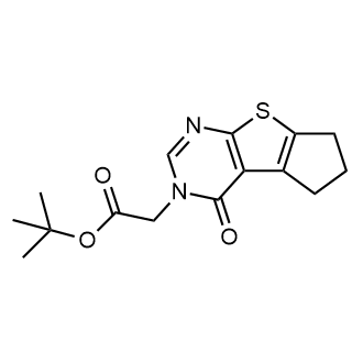 tert-Butyl 2-(4-oxo-4,5,6,7-tetrahydro-3H-cyclopenta[4,5]thieno[2,3-d]pyrimidin-3-yl)acetate picture