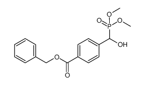 4-[(dimethoxy-phosphoryl)-hydroxy-methyl]-benzoic acid benzyl ester结构式