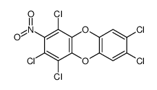 1,2,4,7,8-pentachloro-3-nitrodibenzo-p-dioxin结构式