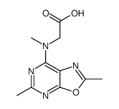 2-[(2,5-dimethyl-[1,3]oxazolo[5,4-d]pyrimidin-7-yl)-methylamino]acetic acid Structure