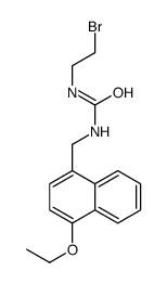 1-(2-Bromoethyl)-3-[(4-ethoxy-1-naphtyl)methyl]urea结构式