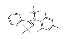 1-mesityl-3-phenyl-1,2-bis(trimethylsilyl)-1-silacyclopropene结构式