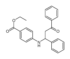 ethyl 4-[(3-oxo-1,3-diphenylpropyl)amino]benzoate Structure