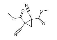 cis-1,2-Dicyan-1,2-cyclopropandicarbonsaeure-dimethylester Structure