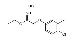 2-(4-chloro-3-methyl-phenoxy)-acetimidic acid ethyl ester, hydrochloride结构式