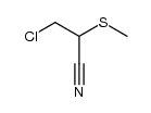 2-Methylmercapto-3-chlor-propionitril结构式