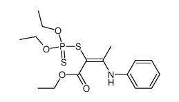 ethyl α-thiophosphorylthio-β-phenylaminobutenoate结构式