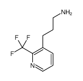 3-[2-(trifluoromethyl)pyridin-3-yl]propan-1-amine结构式