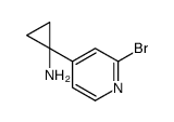 1-(2-bromopyridin-4-yl)cyclopropan-1-amine结构式
