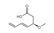 (R,E)-3-methoxy-hepta-4,6-dienoic acid Structure