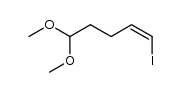 5,5-dimethoxy-1-iodo-1(Z)-pentene Structure