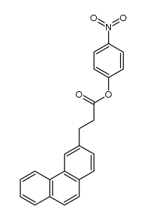 p-nitrophenyl-3-(3-phenanthryl)-propionate结构式