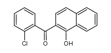 (2-chlorophenyl)(1-hydroxynaphthalen-2-yl)methanone结构式