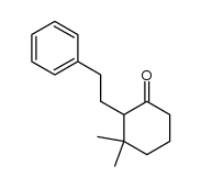 3,3-dimethyl-2-(2-phenylethyl)cyclohexan-1-one Structure