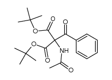 acetylamino-benzoyl-malonic acid di-tert-butyl ester结构式