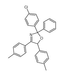 2-(4-chlorophenyl)-2-phenyl-4,5-di-p-tolyl-2,5-dihydrooxazole Structure