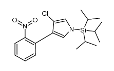 3-chloro-4-(2'-nitrophenyl)-N-(TIPS)pyrrole结构式