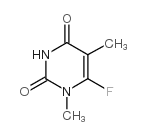 1-METHYL-6-FLUOROTHYMINE structure