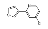 4-chloro-2-thiophen-3-yl-pyridine Structure