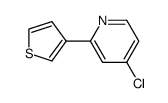 4-chloro-2-thiophen-3-yl-pyridine结构式