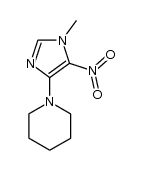 1-methyl-5-nitro-4-piperidinoimidazole Structure