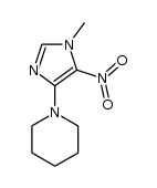 1-methyl-5-nitro-4-piperidinoimidazole结构式