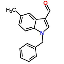 1-Benzyl-5-methyl-1H-indole-3-carbaldehyde structure