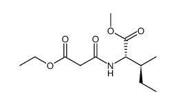 N-(ethoxycarbonyl-methylene-carbonyl)-L-isoleucine methyl ester Structure