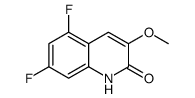 5,7-DIFLUORO-3-METHOXYQUINOLIN-2(1H)-ONE结构式