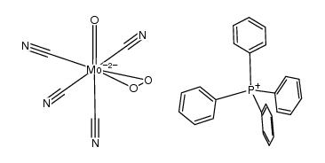 tetraphenylphosphonium oxoperoxotetracyanomolybdate(VI) Structure