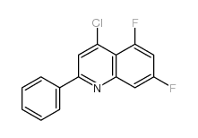 4-Chloro-5,7-difluoro-2-phenylquinoline结构式