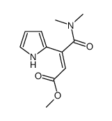 (E)-3-(N,N-dimethylaminocarbonyl)-3-(pyrrol-2-yl)propenoate结构式