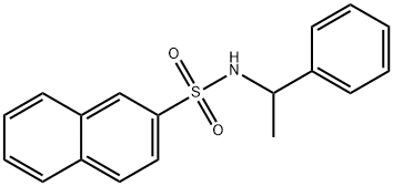 N-(1-Phenylethyl)naphthalene-2-sulfonamide Structure