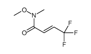 (2E)-4,4,4-Trifluoro-N-methoxy-N-methyl-2-butenamide Structure