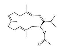 (14S)-acetoxycembra-1,3,7,11-tetraene Structure