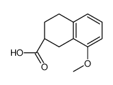 (2S)-8-Methoxy-1,2,3,4-tetrahydro-2-naphthalenecarboxylic acid结构式