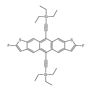 2,8-difluoro-5,11-bis(triethylsilylethynyl)anthra[2,3-b:7,6-b']dithiophene Structure