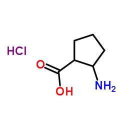 2-AMINOCYCLOPENTANECARBOXYLIC ACID HYDROCHLORIDE structure