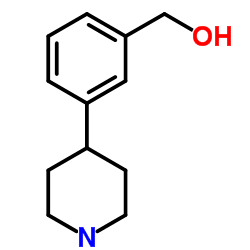 [3-(4-Piperidinyl)phenyl]methanol Structure